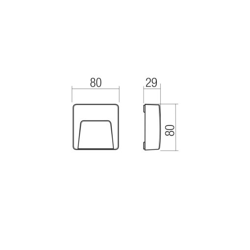 Redo Kültéri fali lámpa 90681 HOLOS