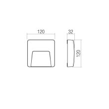 Redo Kültéri fali lámpa 90682 HOLOS