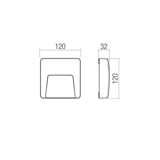 Redo Kültéri fali lámpa 90682 HOLOS