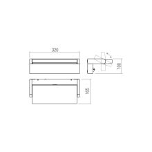Redo Kültéri fali lámpa 90715 FLIP