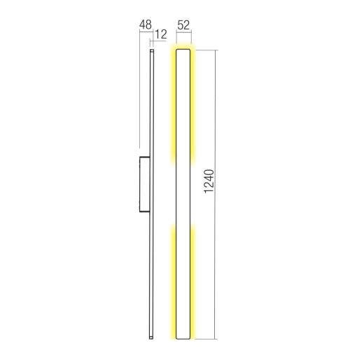 Redo Kültéri fali lámpa 90722 REFLEXA