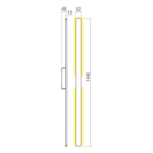 Redo Kültéri fali lámpa 90726 REFLEXA