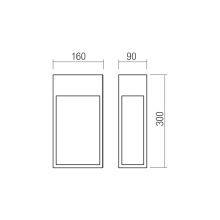 Redo Kültéri fali lámpa 90733 STAND