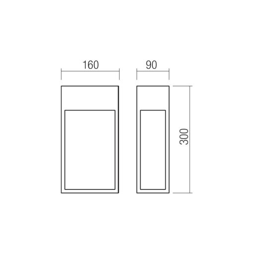 Redo Kültéri fali lámpa 90733 STAND