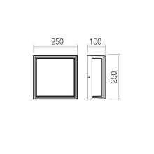 Redo Kültéri mennyezeti lámpa 90747 QUADRIS