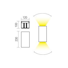 Redo Kültéri fali lámpa 90759 VARY