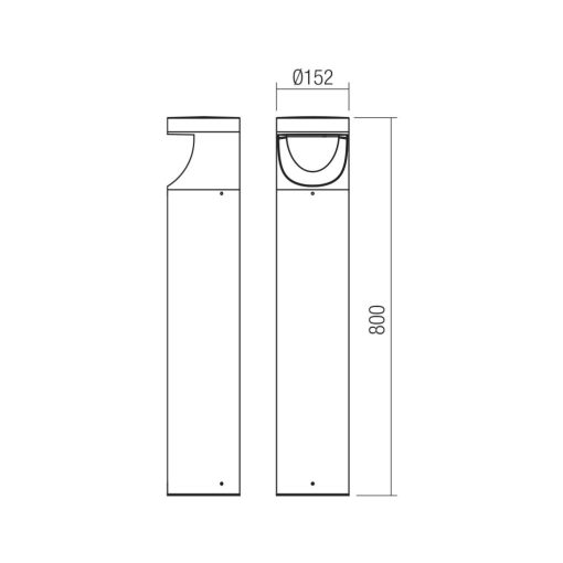 Redo Kültéri álló lámpa 90783-DALI XWALK