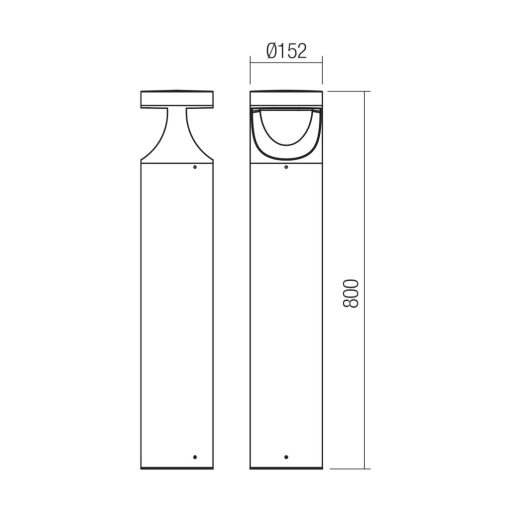 Redo Kültéri álló lámpa 90785 XWALK
