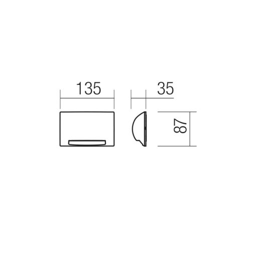 Redo Kültéri fali lámpa 90788 SLOT