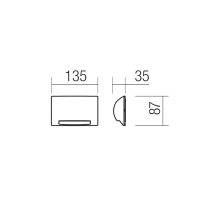 Redo Kültéri fali lámpa 90789 SLOT