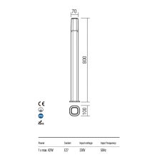 Redo OUT Kültéri álló lámpa 9078 CRAYON