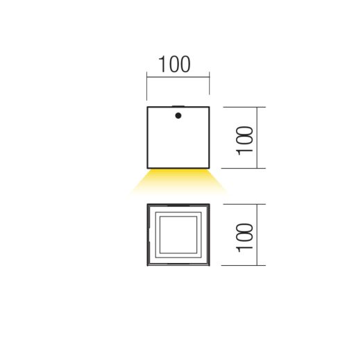 Redo Kültéri mennyezeti lámpa 90793 HUB
