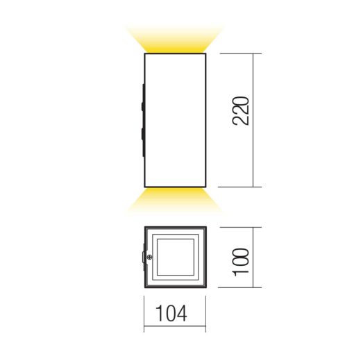 Redo Kültéri fali lámpa 90794 HUB