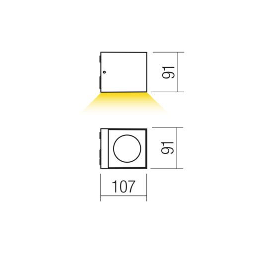 Redo Kültéri fali lámpa 90796 TEKO