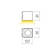 Redo Kültéri fali lámpa 90797 TEKO
