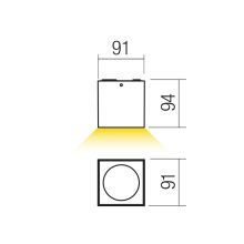 Redo Kültéri mennyezeti lámpa 90802 TEKO