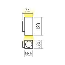 Redo Kültéri fali lámpa 90816 QUAD