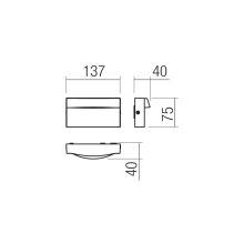 Redo Kültéri fali lámpa 90833 POLIFEMO