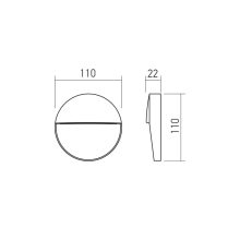 Redo Kültéri fali lámpa 90836 LANDER