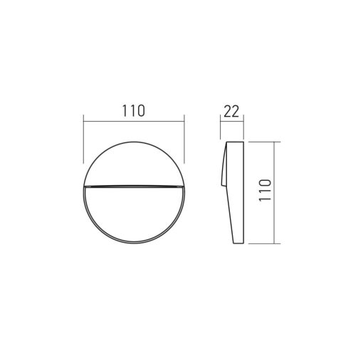Redo Kültéri fali lámpa 90836 LANDER