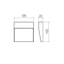Redo Kültéri fali lámpa 90838 LANDER
