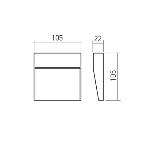 Redo Kültéri fali lámpa 90838 LANDER