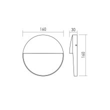 Redo Kültéri fali lámpa 90841 LANDER