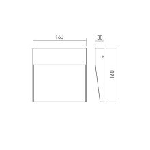 Redo Kültéri fali lámpa 90842 LANDER