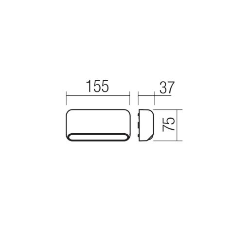 Redo Kültéri fali lámpa 90847 SAPO