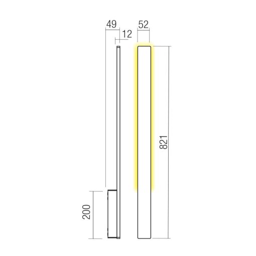 Redo Kültéri fali lámpa 90875 REFLEXA