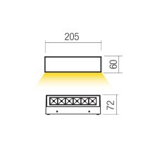 Redo Kültéri fali lámpa 90918 AROOS