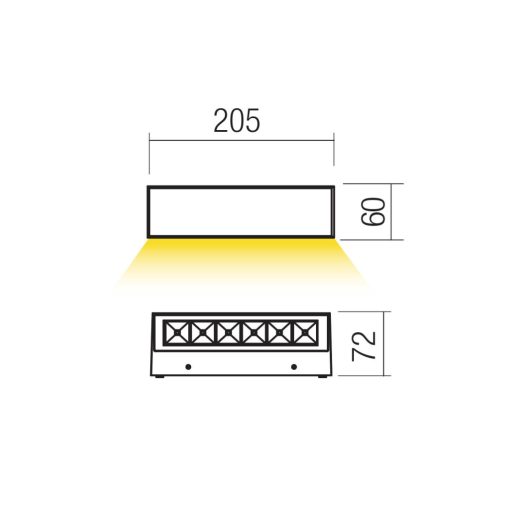 Redo Kültéri fali lámpa 90920 AROOS