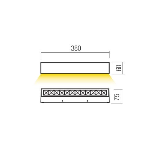 Redo Kültéri fali lámpa 90929 AROOS