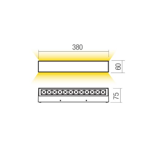 Redo Kültéri fali lámpa 90936 AROOS