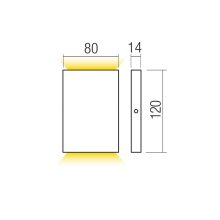 Redo Kültéri lépcsővilágítás 90964 ZIPPER