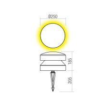 Redo Kültéri leszúrható lámpa 90991 CLIFF