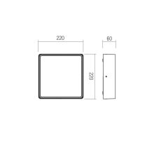 Redo Kültéri mennyezeti lámpa 91050 NOX