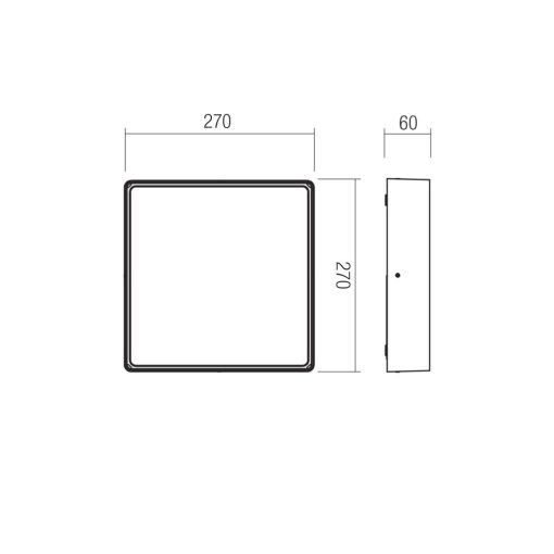 Redo Kültéri mennyezeti lámpa 91055 NOX