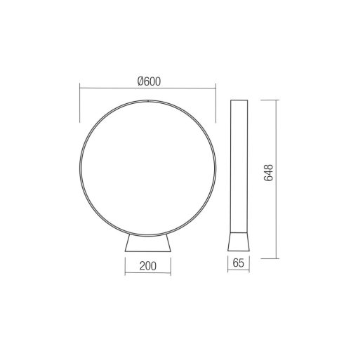 Redo Kültéri álló lámpa 91068 ONIRO