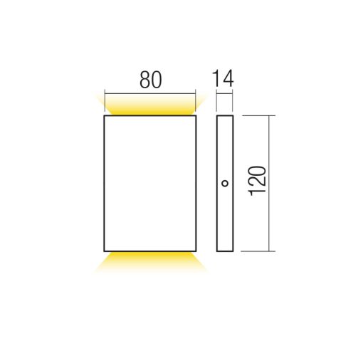 Redo Kültéri lépcsővilágítás 91093 ZIPPER
