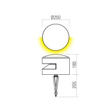 Redo Kültéri leszúrható lámpa 91115 CLIFF