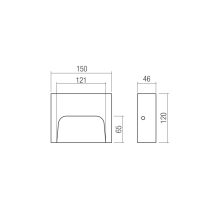 Redo Kültéri fali lámpa 91127 SASHI