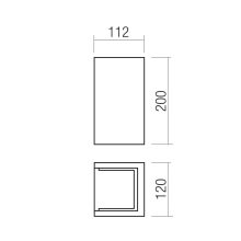 Redo Kültéri fali lámpa 91151 PETRA
