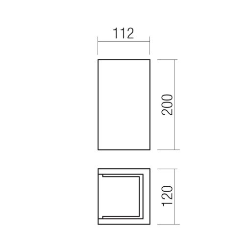 Redo Kültéri fali lámpa 91151 PETRA