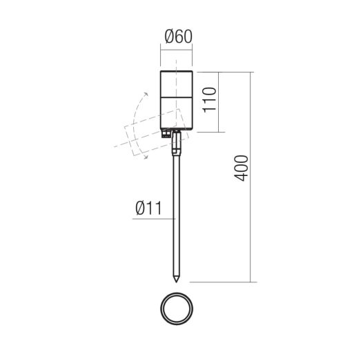 Redo Kültéri leszúrható lámpa 91170 STAKE