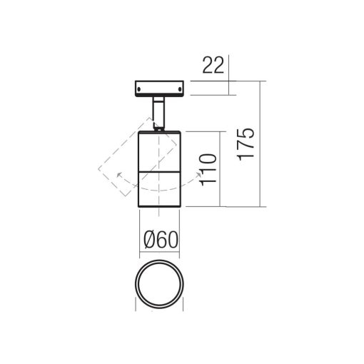 Redo Kültéri mennyezeti lámpa 91177 STAKE