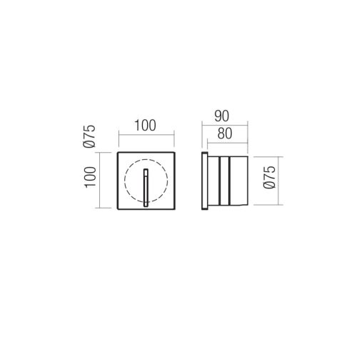 Redo Kültéri falba süllyesztett lámpa 91189 BAST