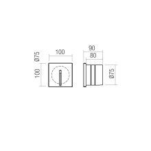 Redo Kültéri falba süllyesztett lámpa 91192 BAST