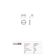 Redo OUT Kültéri fali lámpa 9149 EVEN