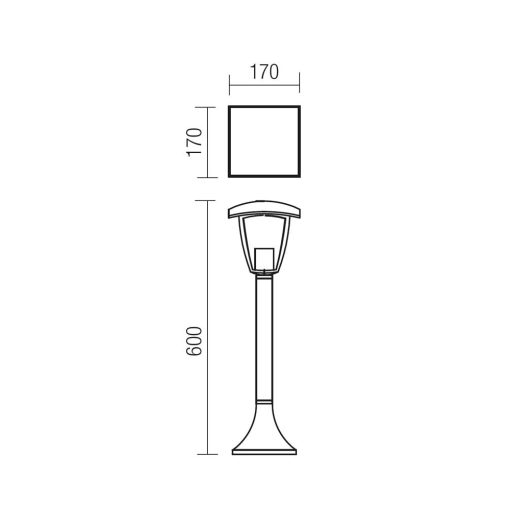 Redo SML Kültéri álló lámpa 9157 EDMOND